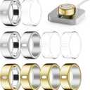 10 Pack Cover Compatible for Oura Ring 4/Gen 3 Heritage/Gen 3 Horizon,(NOT Compatible with Oura 4 Ceramic),Charging Directly,Rugged TPU Elastic Finger Protector for Workout Women Men-Size 7