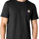 Carhartt Men's Force Relaxed Fit Midweight Short-Sleeve Pocket T-Shirt (Black, XXXL)