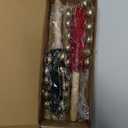 Cindeer 2 Pcs Christmas Hand Sleigh Bells Wooden Handle Jingle Bell Musical Instruments Shaker Rattle Musical Percussion Instrument for Xmas Holiday Wedding Birthday Party Favors(25 Bells)