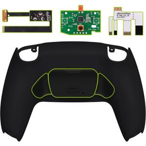 eXtremeRate Black Back Paddles Programable Rise 2.0 Remap Kit for PS5 Controller BDM-010 020, Upgrade Board & Redesigned Back Shell & Back Buttons Attachment for PS5 Controller - Without Controller