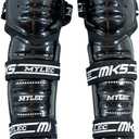 MyLec MK5 Street/DEK Shin Pad, Lightweight & Durable Hockey Accessories, 360 Straps, Hard Front Shells, Breathable Material, Metatarsal Padding Ice Hockey Shin Guards, Foam Rubber, 15"