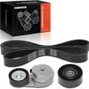 A-Premium Engine Serpentine Belt Drive Kit with Tensioner & Idler Pulley Compatible with Ram 1500 2013-2022, 1500 Classic 2019-2022 - OHV V8 5.7L