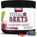 Force Factor Total Beets Drink Mix Superfood Powder with Nitrates to Support Circulation, Blood Flow, Nitric Oxide, Energy, Endurance, and Stamina, Cardiovascular Heart Health Supplement, 30 Servings (7.4 Ounce (Pack of 1))