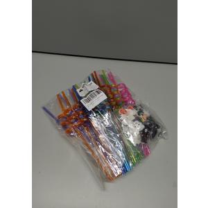 24 PCS Reusable Straws for Halloween Theme Party Birthday Decorations with 2 PCS Cleaning Brushes (Halloween Pumpkin)