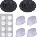 Espresso Maintenance Kit Compatible with Ninja Luxe Coffee Machine, 2pcs Silicone 54mm/2.13in Backflush Discs, 4 Water Filters & 8 Espresso Care Tablets for Daily Machine Care Cafe Accessories
