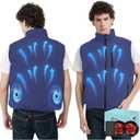 Cooling Vest Jacket with 2 Fans - Men and Women 21V Air Conditioner Lightweight Vests, With 20000mAh Battery (Small, Blue)