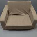 Toddle & Kids Chair,2-in-1 Soft Toddler Couches that Fold Out,Toddler Chairs Comfy 1-3 Years Old,Convertible Sofa to Lounge,Beige