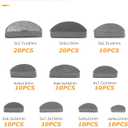 SCUARI Woodruff Key Assortment,120pcs Half Moon Keys,Key Stock Assortment,10 Popular Sizes Woodruff Semicircle Keys,Half Moon Semicircle Bond Key Hardware Keyway Set for Flywheel Applications