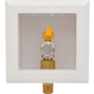 HYDRO MASTER Gas Outlet Box1/2" NPT, Gas Supply BoxWhite (1/2-Inch)
