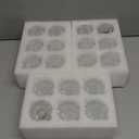 18Pcs Glass Taper Candle Holders Bulk Clear Crystal Candle Stick Candle Holders Elegant Tapered Candlestick Holders Bulk Glass Candlestick for Table Centerpiece Wedding Party Christmas Thanksgiving (Transparent)