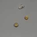 2 Pack Brushed Gold Solid Brass Kitchen Cabinet Knobs,Drawer Pulls, 1.1 Inch 27mm Diameter, Modern Furniture Handles for Cupboard Wardrobe(Modern Reticulation)