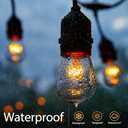 S14 Incandescent Edison Light Bulbs - 11W Vintage Clear Glass Bulbs with E26 Medium ScrewBase, Warm Filament Replacement Bulbs for Outdoor Patio Garden String Lights, Pack of 19