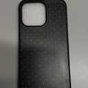 Jusy Compatible with MagSafe Polka Dot Case for iPhone 15 Pro Max, Cute Aesthetic Polka Dots Magnetic Phone Case, Soft TPU and Hard PC Protective Phone Cover for Women Girls (Matte)  Black