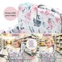 Padded Shopping Cart Seat Cover for Baby, Pink Floral