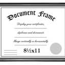 Malden Home Profiles Black and Silver Document Frame, 8-1/2-Inch by 11-Inch