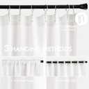 MIULEE Pure White Back Tab Light Blocking Curtains 63 Inch Length 2 Panels Set for Living Room Bedroom Privacy, Rod Pocket/Pinch Pleat Thermal Insulated Room Darkening Pleated Blackout Drapes