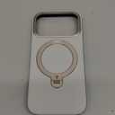 TORRAS Organic Leather for iPhone 17 Pro Case with Stand, Fit for Magsafe, 360 Spin Stand with Camera Control, Premium Leather Durable Stylish Q3 VegSkin for iPhone 17 Pro Phone Case, Cloud White