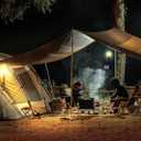 Camping Lantern, USB Rechargeable Magnetic Camp Flashlight, Mini Camp Light for Power Outages and Emergencies, Hiking(TD-A2-1)