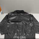 Trendy Queen Womens Leather Jacket, Oversized Going Out & Everyday Statement Piece, Bomber Jacktes Moto Coat Size M