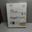 Angel Shield Elongated Wooden White Toilet Seat Quiet Close 18.5" | Quick Release Metal Hinges, Adjustable Fit for Standard Elongated Toilets, Easy to Install&Clean