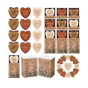 36 Sets Easter Christian Gift Bulk God Say You Are Wooden Religious Pocket Hug Heart Bible Verses Pocket Hug Token God Bless Party Favors Scripture Gifts for Church Member Mom Dad