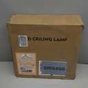 OFFIY 6PK Dimmable 15.8 Inch Led Ceiling Light Flush Mount, 34W, 3060LM, 3000K/ 3500K/ 4000K/ 5000K/ 6500K CCT, 0.98" Super Slim Close to Ceiling Round Flat Panel Light for Hallway, Kitchen ect, Black