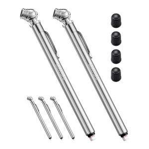 AstroAI 5 Pack Pencil Tire Pressure Gauge (10-75PSI) Stainless Steel Body and Metal Made Nozzle for Vehicles