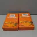 2 x Artscope Fall Pillow Covers 18x18 Inch Set of 4, Hello Fall Hello Pumpkin Buffalo Plaid Maple Leaves Harvest Outdoor Decorative Farmhouse Pillow Cases for Home Sofa Couch-Orange B