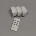 Remote Control Outlet Wireless Light Switch for Household Appliances, Expandable Remote Light Switch Kit, Up to 100 ft Range, FCC Certified, ETL Listed, White (3 Outlets + 1 Remotes)