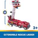 PAW Patrol Ultimate Rescue Fire Truck with 2 Ft. Ladder, Lights, Sounds, a Mini Toy Car, Chase, Marshall & Skye Figures, Toys for Boys & Girls Ages 3+