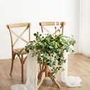 Ling's moment 2PCS Sage Green Artificial Flower Garland Wedding Arch Flowers Floral Swags Centerpieces Greenery Arrangements for Sweetheart/Head Table Easel Wall Entryway Board Backdrop Decor