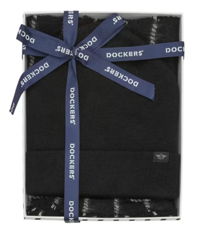 DCKR 2PC BEANIE AND WOVEN SCARF SET