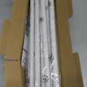 Double Curtain Rod Set, Wrap Around Blackout Drapery Rod for Room Darkening Panels, 88 to 120 Inches, White