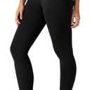 Colorfulkoala Dreamlux No Front Seam Leggings for Women 25"/28" Inseam, Seamless High Waisted Buttery Soft Yoga Pants (Medium, Black)