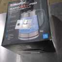 Mueller Rapid Boil Electric Tea Kettle 1.8L  Borosilicate Glass & Stainless Steel  BPA-Free Hot Water Boiler, LED Light, Auto Shut-Off, Boil Dry Protection Fast Water Heater  Kitchen Appliances