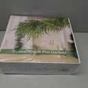 2Pcs 9Ft Scented Christmas Norfolk Pine Garland Real Touch Winter Fir Scent Artificial Pine Garlands Deluxe Norfolk Cedar Garland for Holiday Indoor Table Fireplace Wall Mantle Stair Home Decor