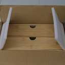 Wisuce Bamboo Desk Drawer Organizer, Large Desktop Organizer with Drawers Tabletop Storage Organization Box for Office Home Toiletries Supplies Vanity, No Assembly Required (2 Drawer) (9.8"W x 6.3"H x13"L)