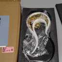 XMGZQ 2pcs White and Gold Modern Abstract Art Statue Table Decoration, Elegantes Ceramic Statue for Home Décor Accent, Mantel, Bookshelf, Centerpiece Table Decorations for Dining Room, adornos para sala