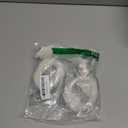 Portable Headset Travel Bag with Silicone Ear Pad Cover, Hard Headphone Case, Protective Storage Bag, Headband Cover Included, (Clear)