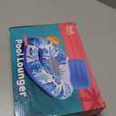 Premium Adult Pool Floats | XL Pool Float Lounger | Pool Floats Adult Heavy Duty Floaties | Pool Rafts for Adults | Pool Floaties with Comfortable Backrest & 2 Cup Holders|Tropical Design by Poolsider