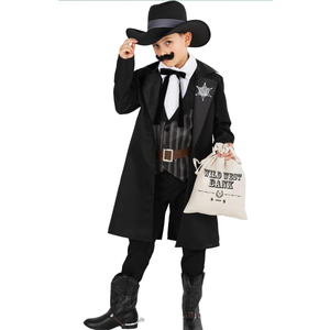 Morph Cowboy Costume for Boys Kids Cowboy Costume Boys Western Sheriff Outfit for Boy Halloween Costumes For Kids, Size: L