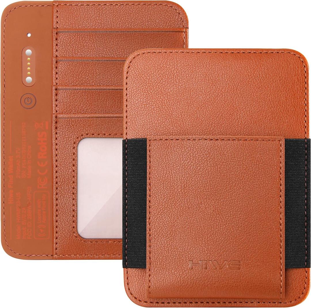Passport Holder with Find My, RFID Leather Minimalist for Travel, Fit 4 Cards & 2 Passport