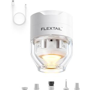 FLEXTAILGEAR Tiny Pump 3X Portable Air Pump for Inflatables, Advanced Low Noise Design, Air Mattress Pump with 5-Mode Light, Electric Air Pump for Camping Gear Pool Floats Sleeping Pads