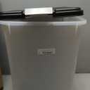 IRIS USA Airtight Dog Food Storage Container, Up to 30 lbs, Attachable Wheels, for Dog Cat Bird and other Pet Food Storage Bin, Keep Fresh, Easy Mobility, BPA Free, Black