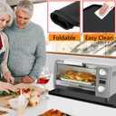 23.6X15.7" Heat Resistant Mat for Countertops, Compatible With Ninja Airfryer, Black Decker Toaster Oven, Silicone Air Fryer Mat Countertops Protector, Air Fryer&Oven Accessories