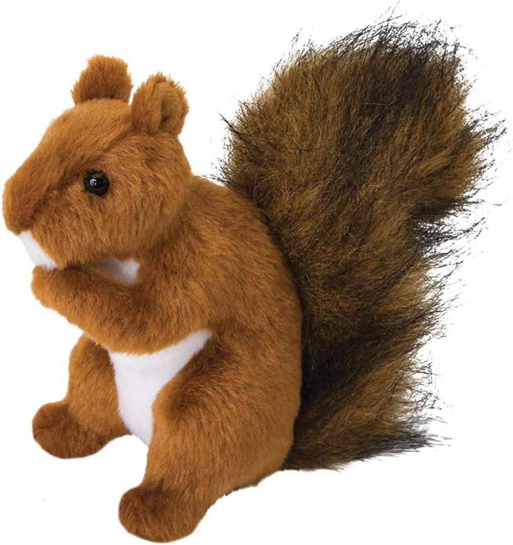 Douglas Roadie Red Squirrel Plush Stuffed Animal 6"