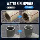 Integrated Pipe Threading Tool, 1/2 And 3/4 Drill Compatible Dual-Function Pvc Pipe Thread Cutter For Home Repair Tools (pipe tread cutting tool)