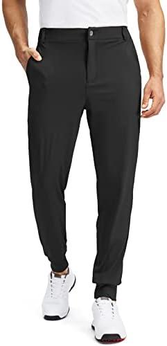 Soothfeel Men's Golf Joggers Pants with 5 Pockets Slim Fit Stretch Sweatpants Running Travel Dress Work Pants for Men, Size S