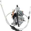 PZ30 30mm Carburetor Motorcycle VM26 30mm Carb with Dual Throttle Cable Accelerating Pump Racing 200cc 250cc for Keihin ABM IRBIS TTR 250 110CC 125CC Dirt Pit Bike ATV Quad Taotao Hawk SunL