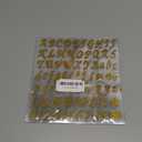 800 Piece Glitter Alphabet Letter Stickers - Self Adhesive, Gold & Silver, for Address Number, Grad Cap Decoration, DIY Crafts & Classroom Decor (1 Inch)